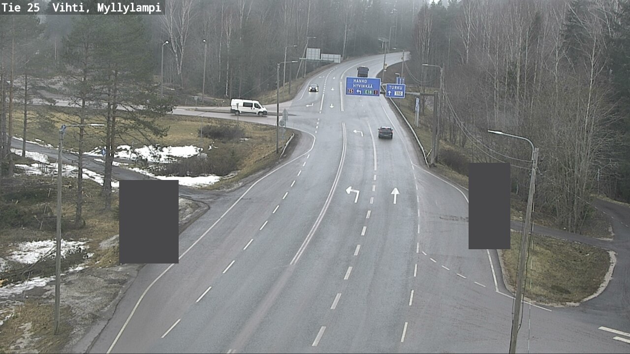 Weather Camera Image Road 25 Lohja Myllylampi, Lohja, Uusimaa