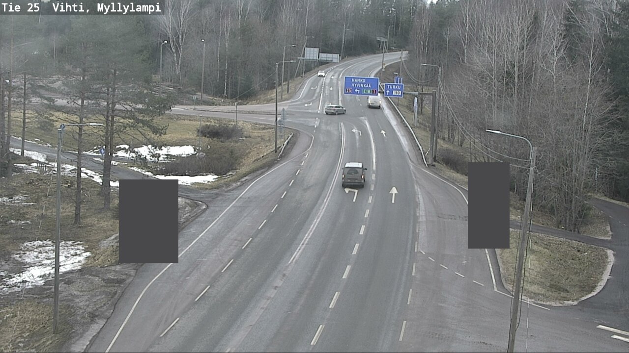 Weather Camera Image Väg 25 Lojo Myllylampi, Lohja, Uusimaa
