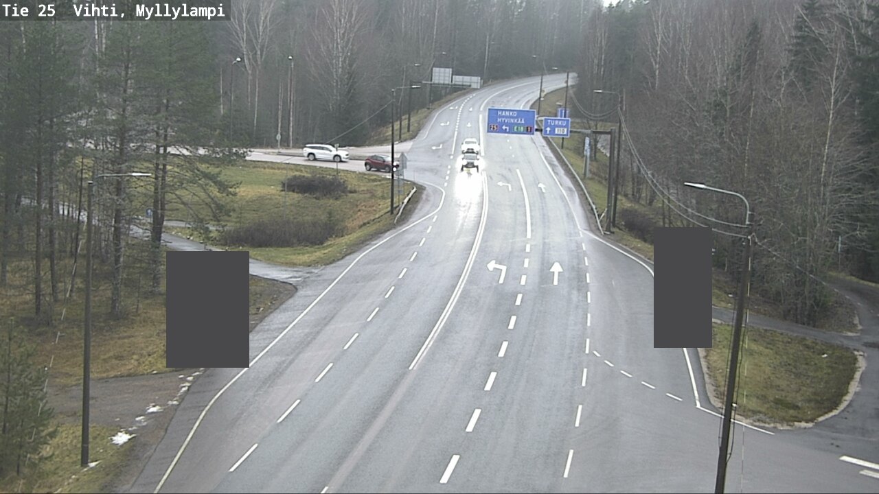 Weather Camera Image Väg 25 Lojo Myllylampi, Lohja, Uusimaa