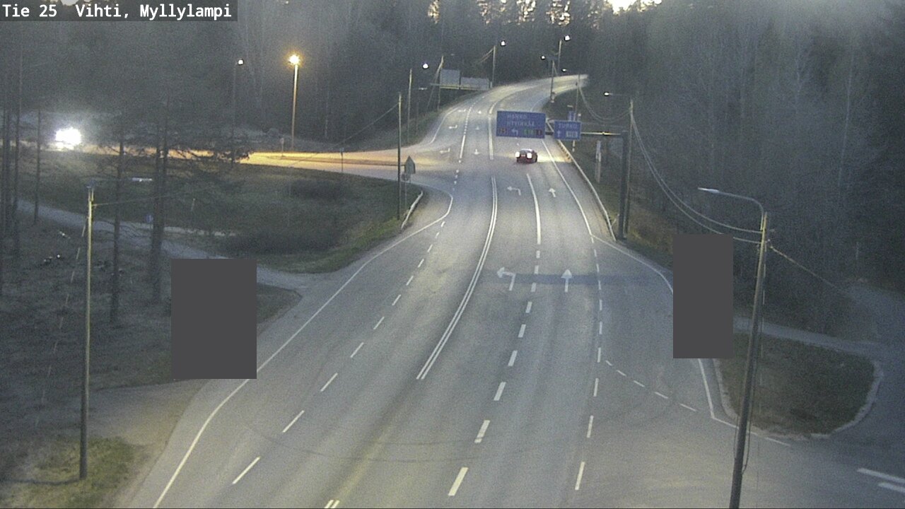 Weather Camera Image Väg 25 Lojo Myllylampi, Lohja, Uusimaa