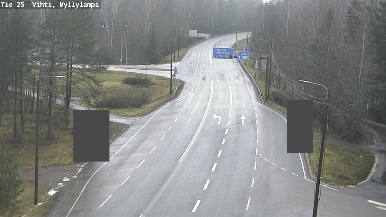 Weather Camera Image Väg 25 Lojo Myllylampi, Lohja, Uusimaa