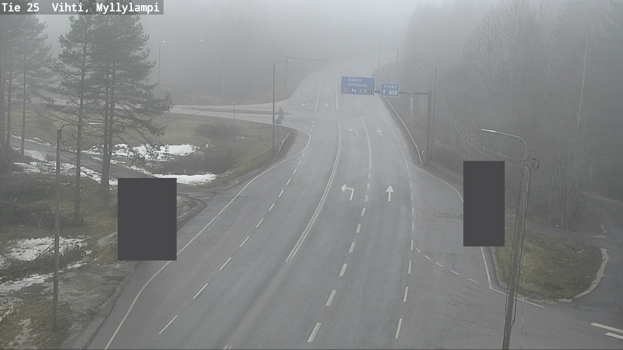 Weather Camera Image Road 25 Lohja Myllylampi, Lohja, Uusimaa