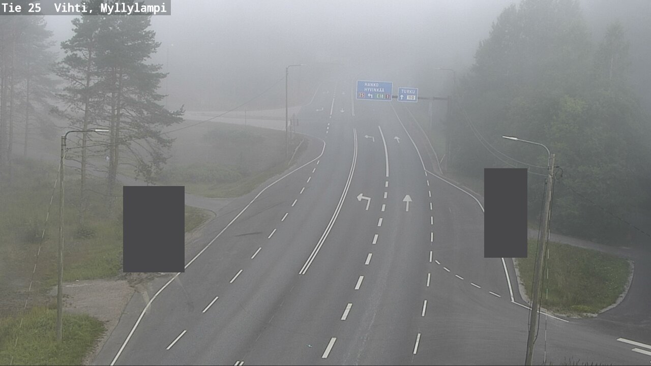 Weather Camera Image Road 25 Lohja Myllylampi, Lohja, Uusimaa