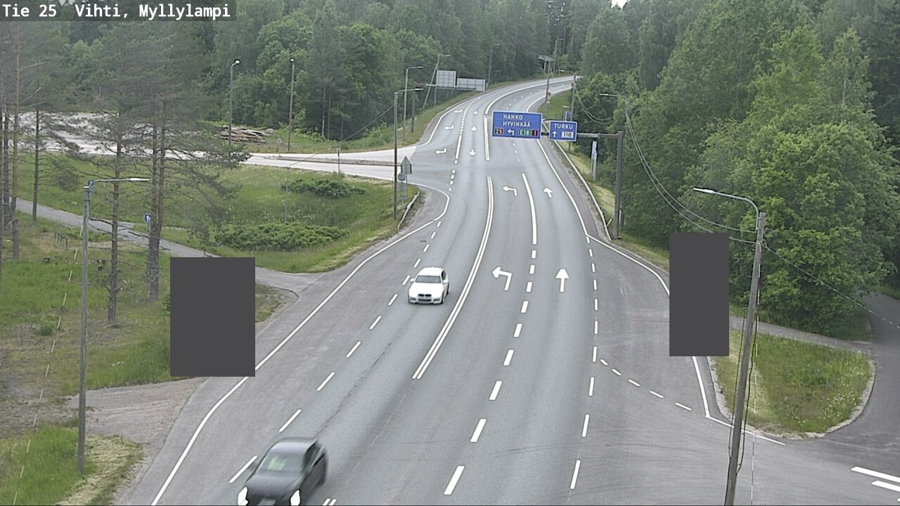 Weather Camera Image Road 25 Lohja Myllylampi, Lohja, Uusimaa