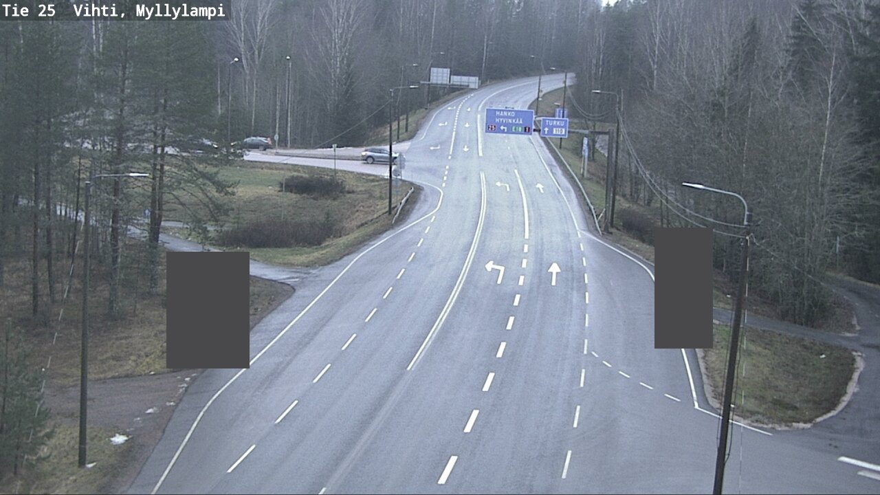 Weather Camera Image Road 25 Lohja Myllylampi, Lohja, Uusimaa