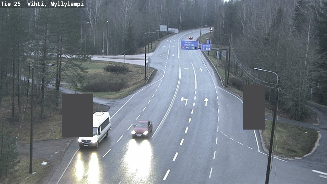 Weather Camera Image Road 25 Lohja Myllylampi, Lohja, Uusimaa