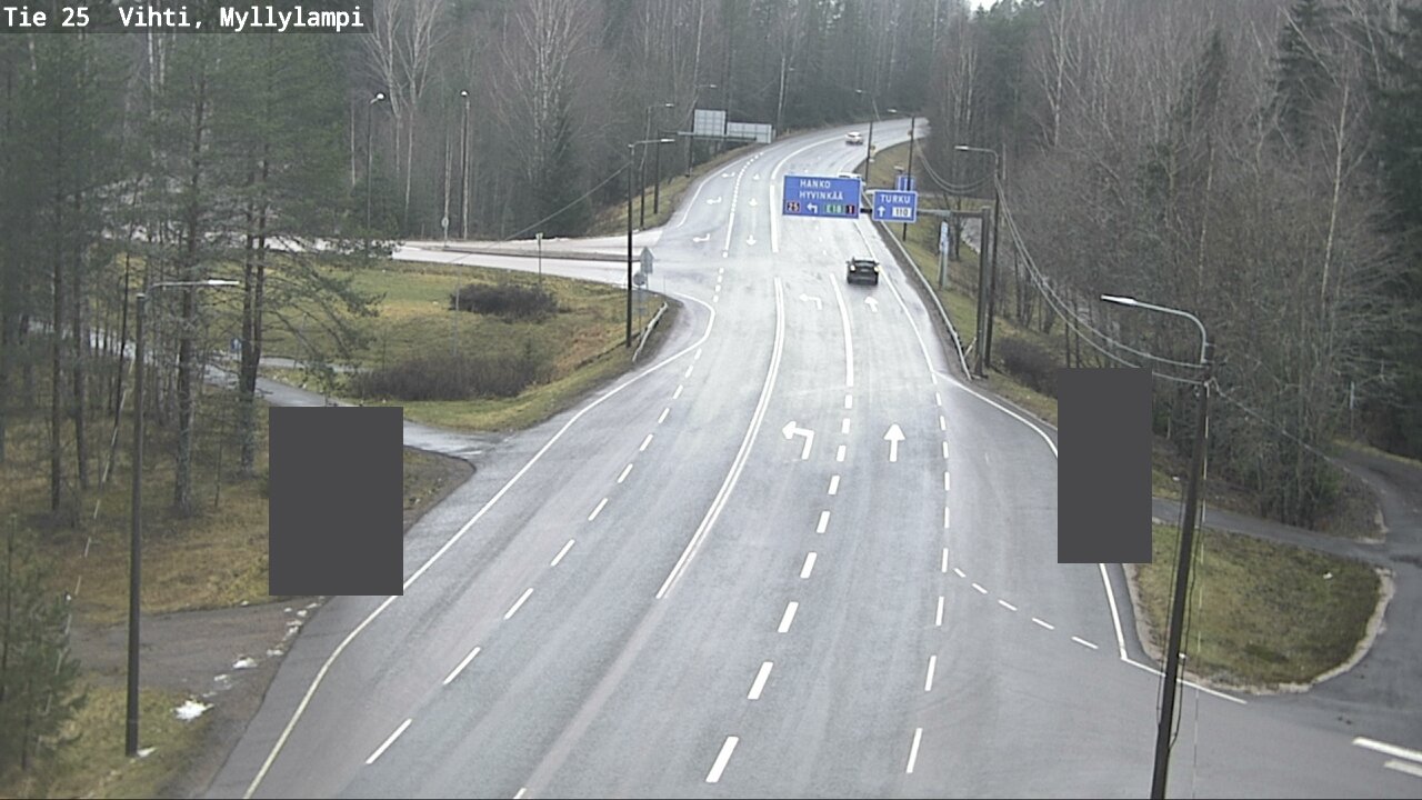 Weather Camera Image Väg 25 Lojo Myllylampi, Lohja, Uusimaa