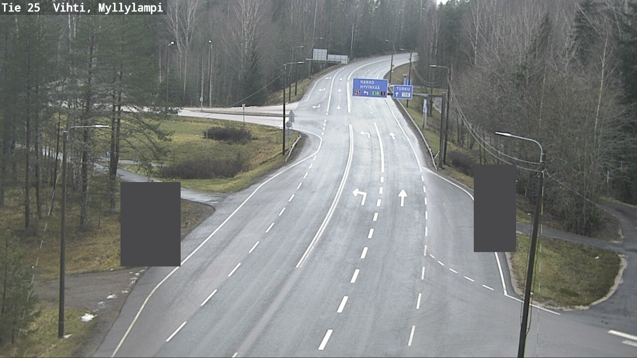 Weather Camera Image Road 25 Lohja Myllylampi, Lohja, Uusimaa