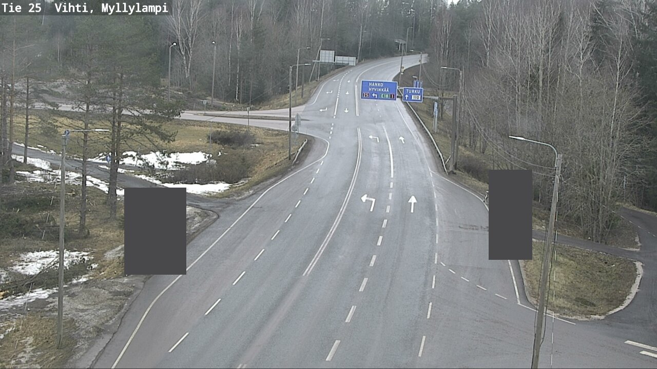 Weather Camera Image Road 25 Lohja Myllylampi, Lohja, Uusimaa