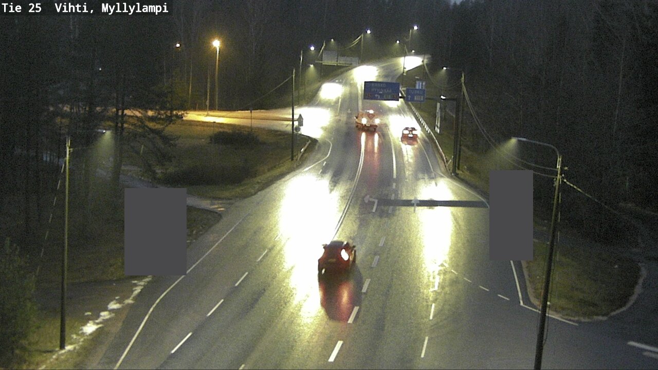 Weather Camera Image Väg 25 Lojo Myllylampi, Lohja, Uusimaa