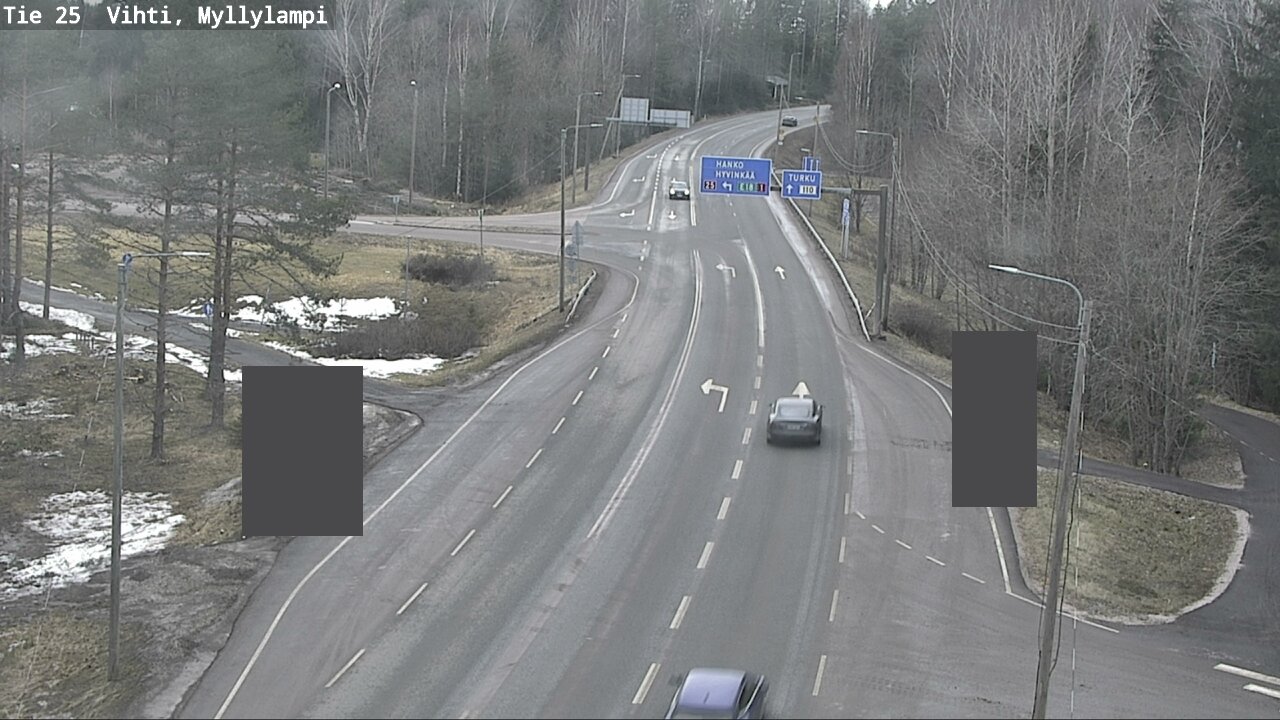 Weather Camera Image Väg 25 Lojo Myllylampi, Lohja, Uusimaa