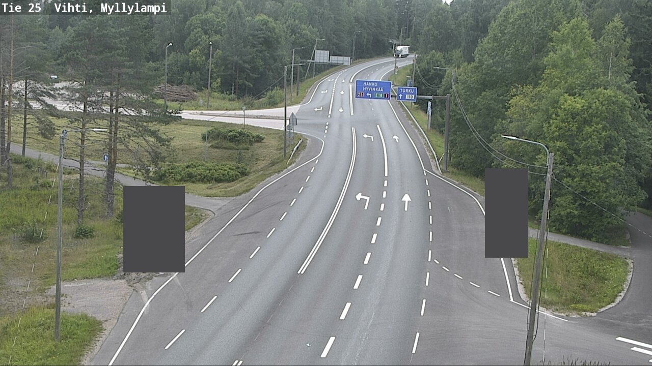 Weather Camera Image Väg 25 Lojo Myllylampi, Lohja, Uusimaa