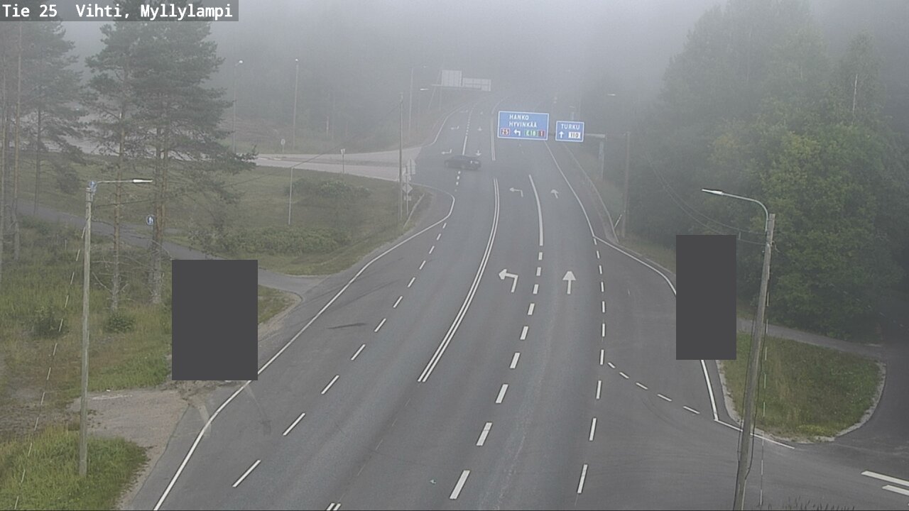 Weather Camera Image Road 25 Lohja Myllylampi, Lohja, Uusimaa