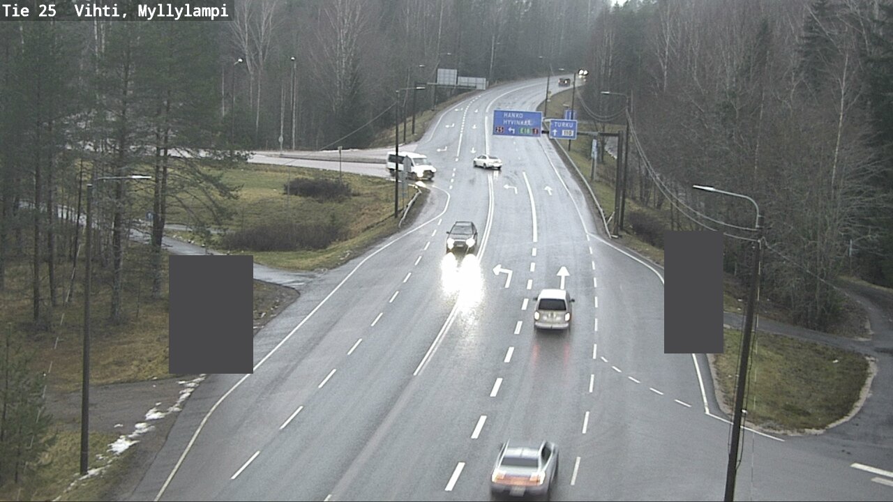 Weather Camera Image Väg 25 Lojo Myllylampi, Lohja, Uusimaa