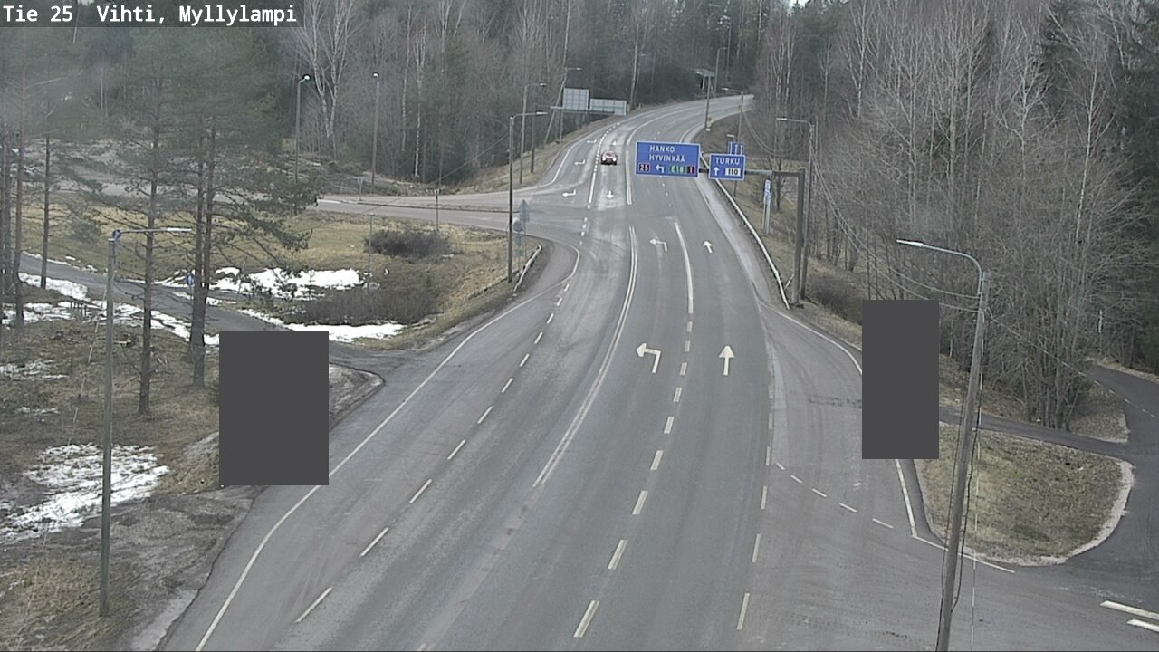 Weather Camera Image Väg 25 Lojo Myllylampi, Lohja, Uusimaa