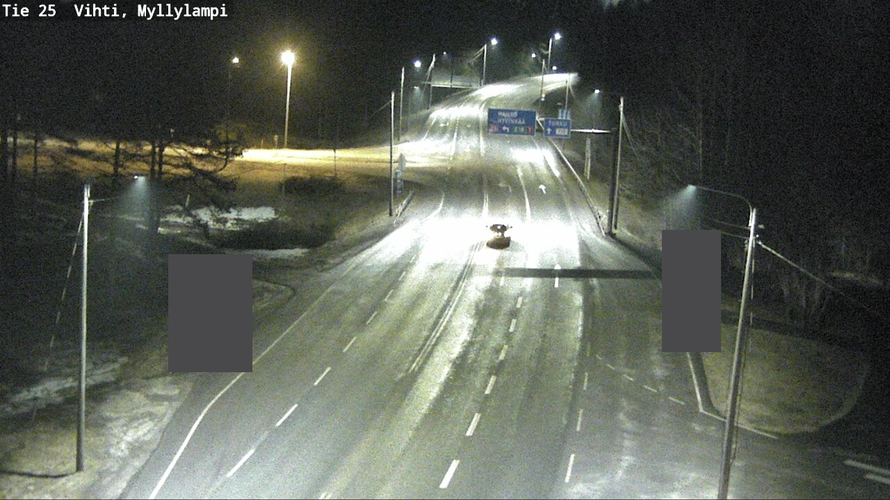 Weather Camera Image Väg 25 Lojo Myllylampi, Lohja, Uusimaa