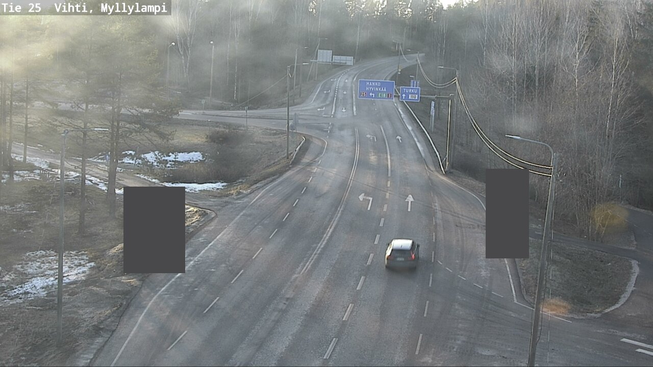 Weather Camera Image Väg 25 Lojo Myllylampi, Lohja, Uusimaa