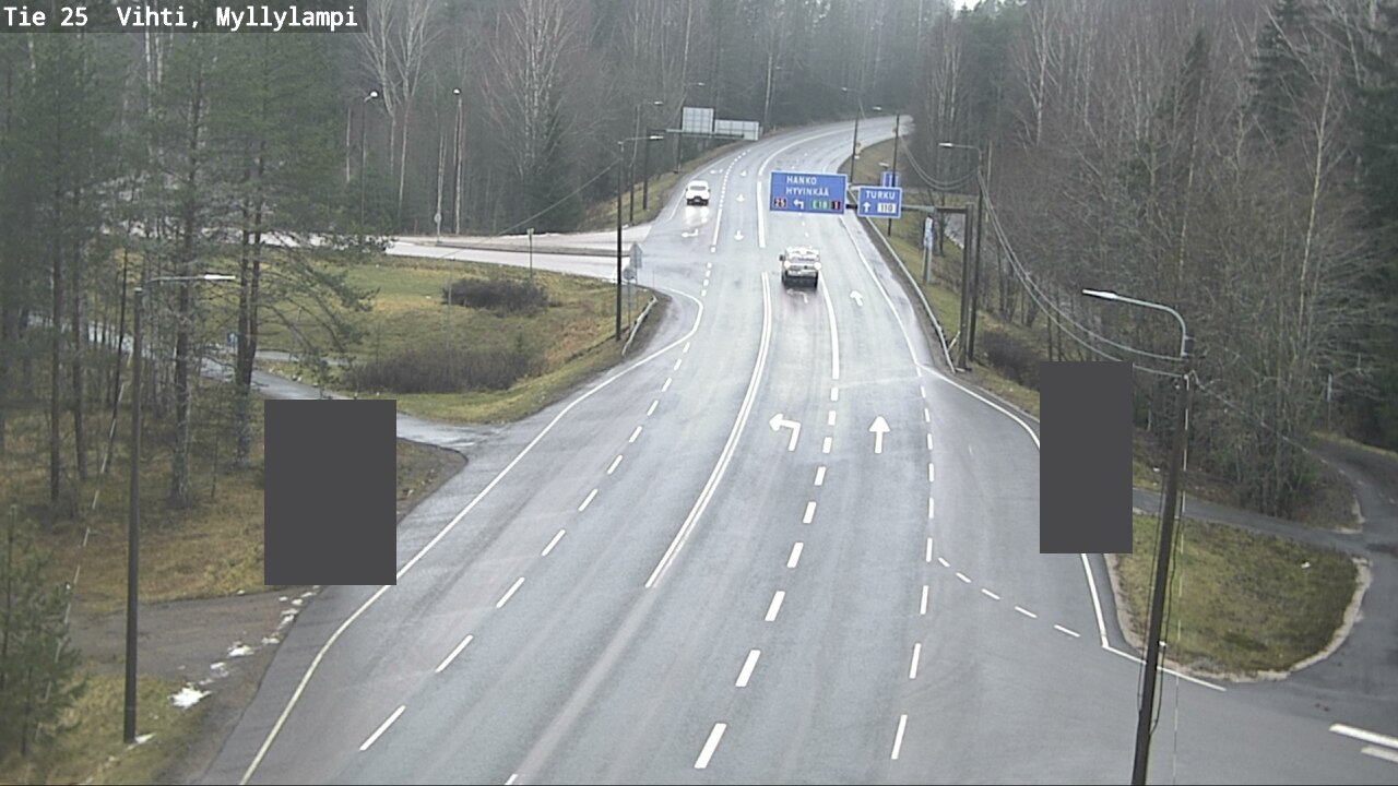 Weather Camera Image Väg 25 Lojo Myllylampi, Lohja, Uusimaa