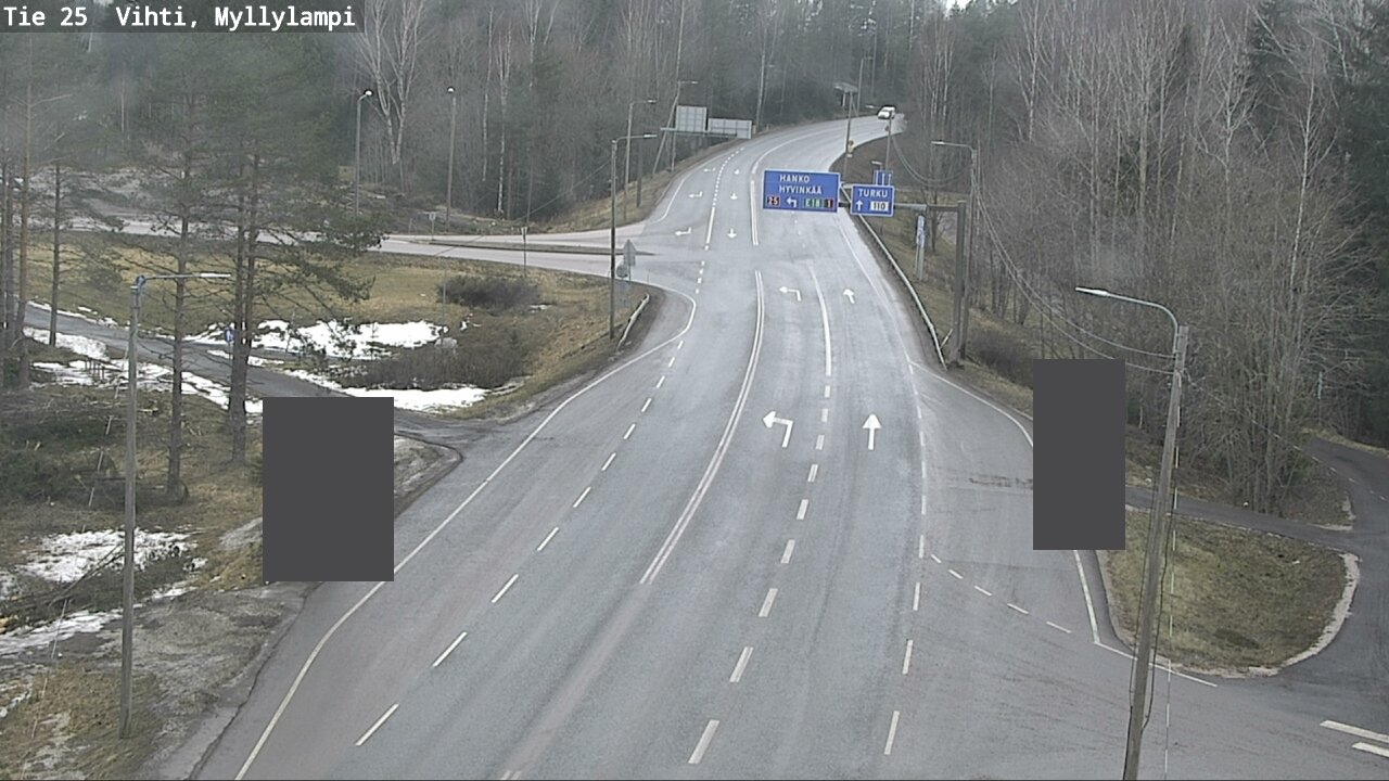 Weather Camera Image Road 25 Lohja Myllylampi, Lohja, Uusimaa