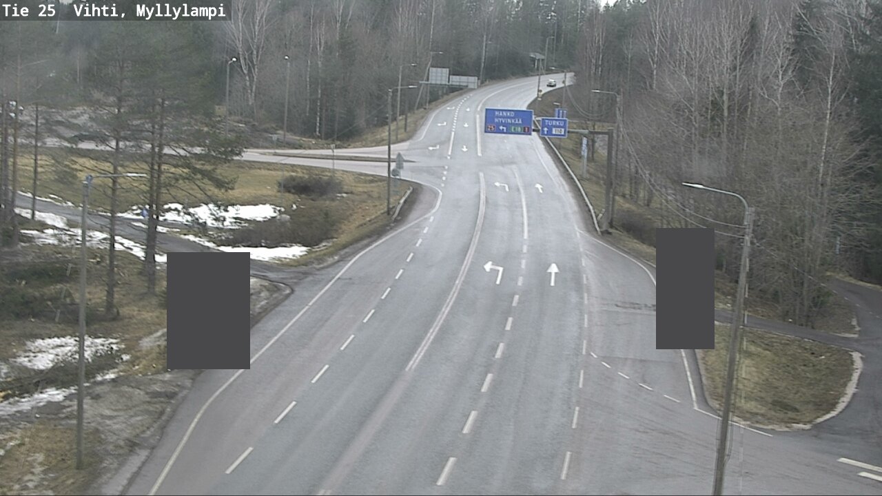 Weather Camera Image Road 25 Lohja Myllylampi, Lohja, Uusimaa