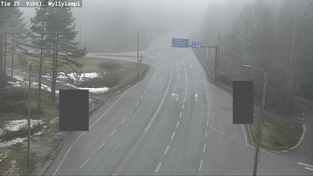 Weather Camera Image Road 25 Lohja Myllylampi, Lohja, Uusimaa