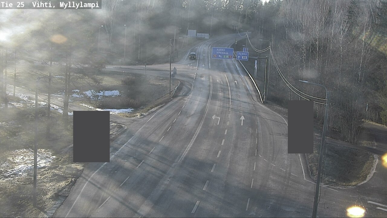 Weather Camera Image Väg 25 Lojo Myllylampi, Lohja, Uusimaa
