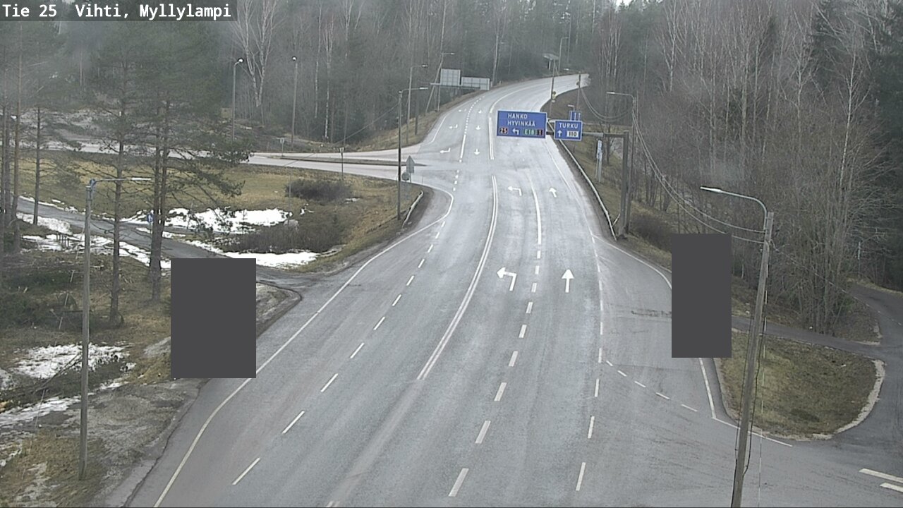 Weather Camera Image Road 25 Lohja Myllylampi, Lohja, Uusimaa