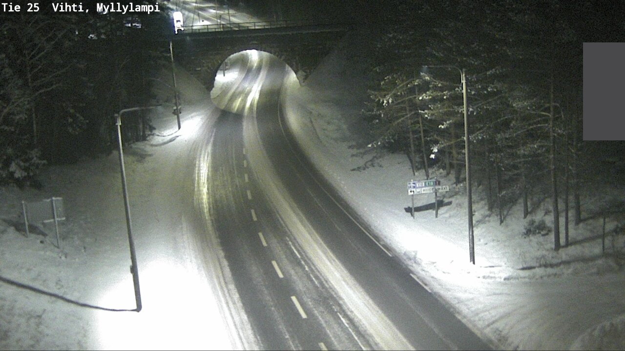Weather Camera Image Road 25 Lohja Myllylampi, Lohja, Uusimaa