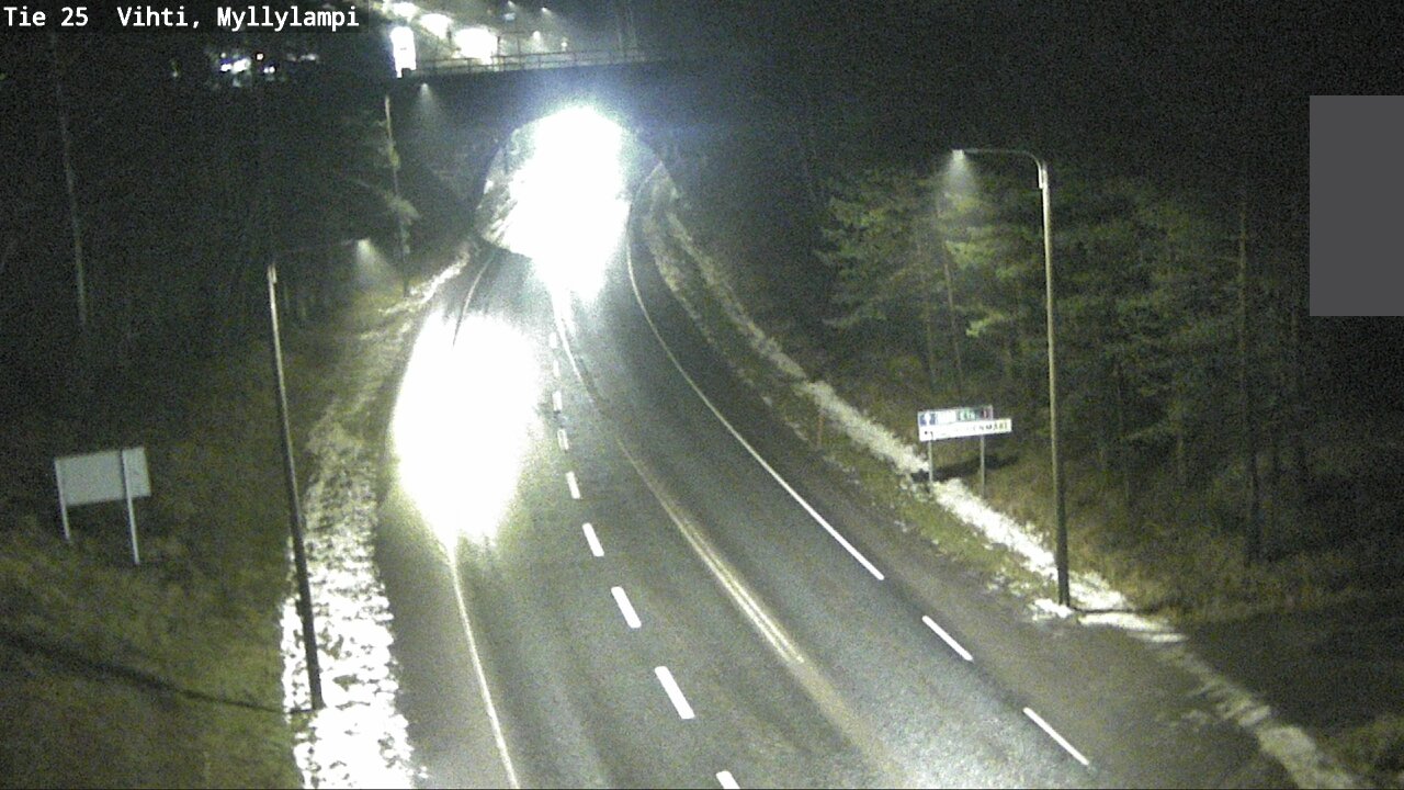 Weather Camera Image Väg 25 Lojo Myllylampi, Lohja, Uusimaa