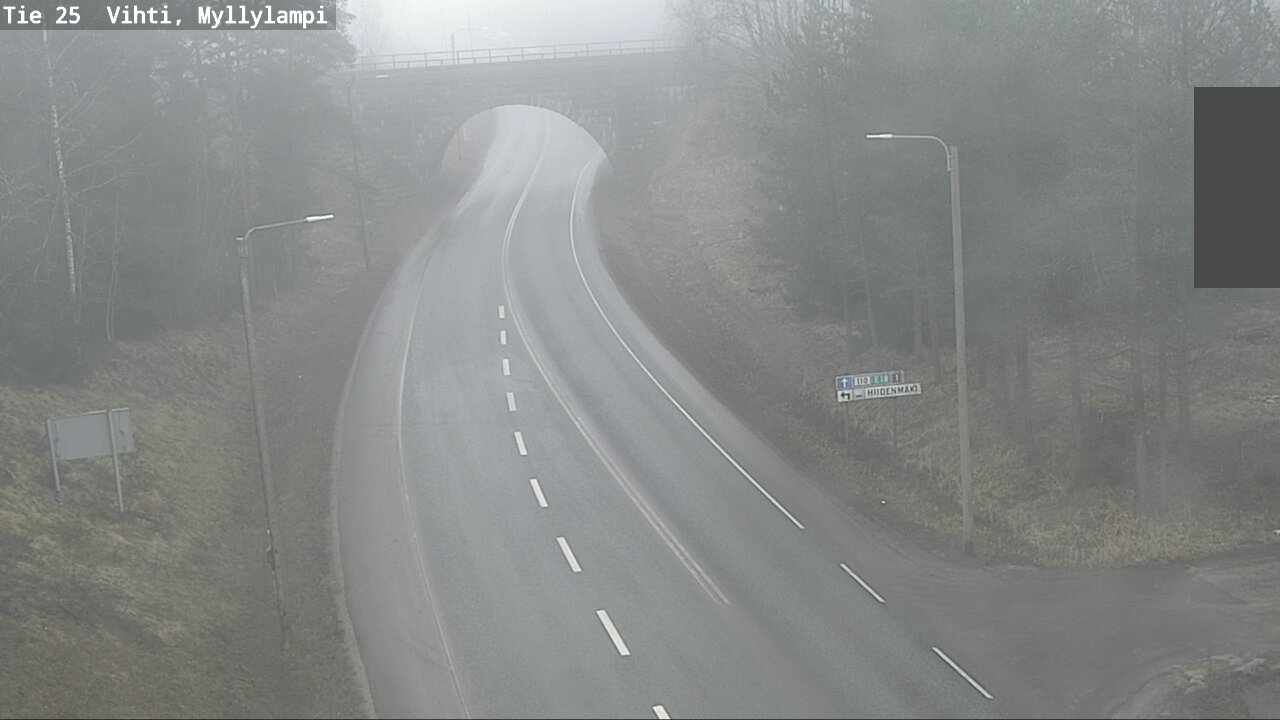 Weather Camera Image Road 25 Lohja Myllylampi, Lohja, Uusimaa