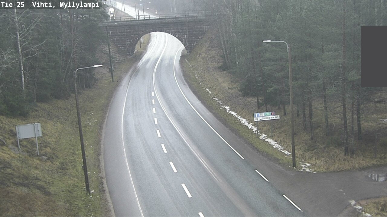 Weather Camera Image Road 25 Lohja Myllylampi, Lohja, Uusimaa