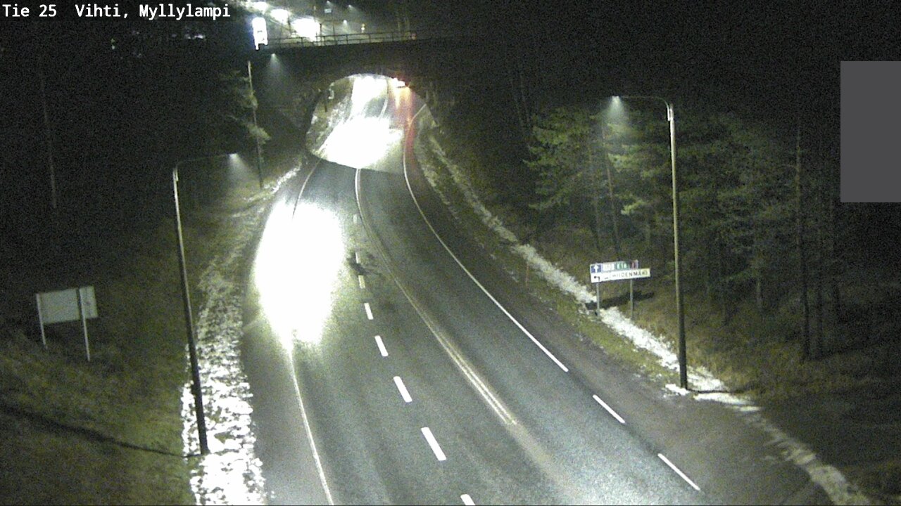 Weather Camera Image Väg 25 Lojo Myllylampi, Lohja, Uusimaa