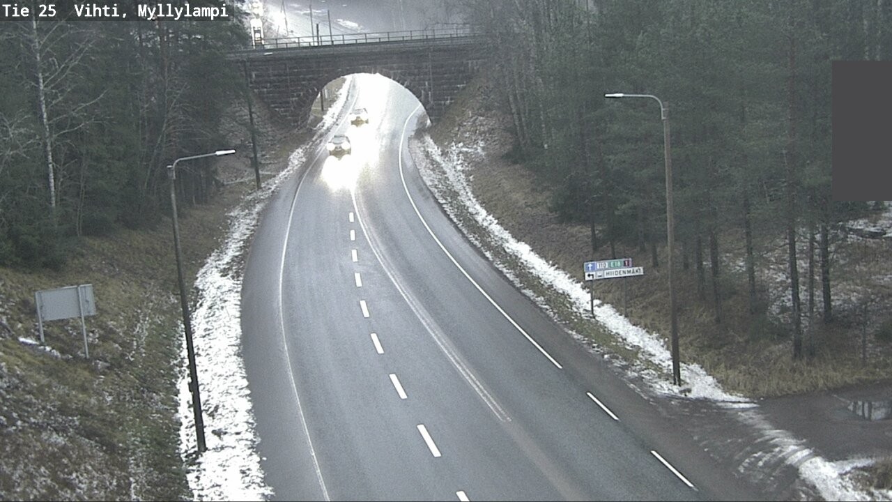 Weather Camera Image Väg 25 Lojo Myllylampi, Lohja, Uusimaa