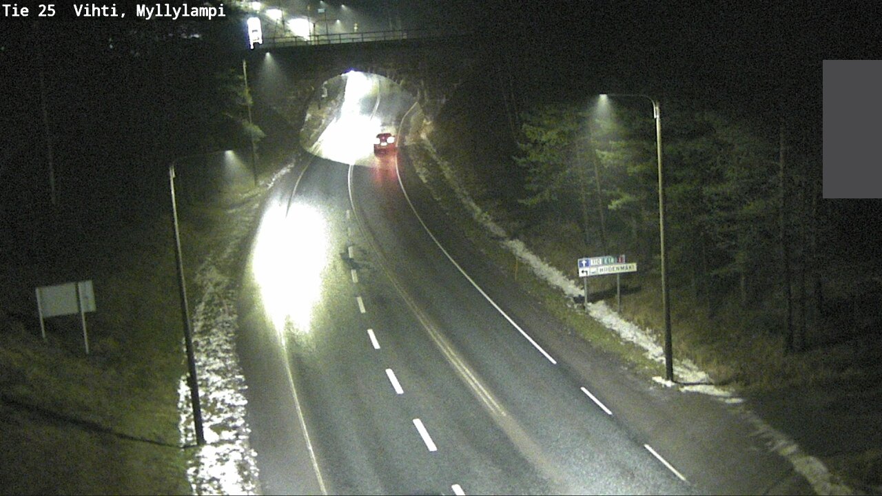 Weather Camera Image Väg 25 Lojo Myllylampi, Lohja, Uusimaa