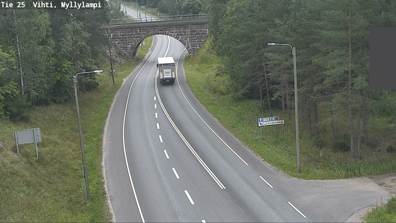 Weather Camera Image Väg 25 Lojo Myllylampi, Lohja, Uusimaa