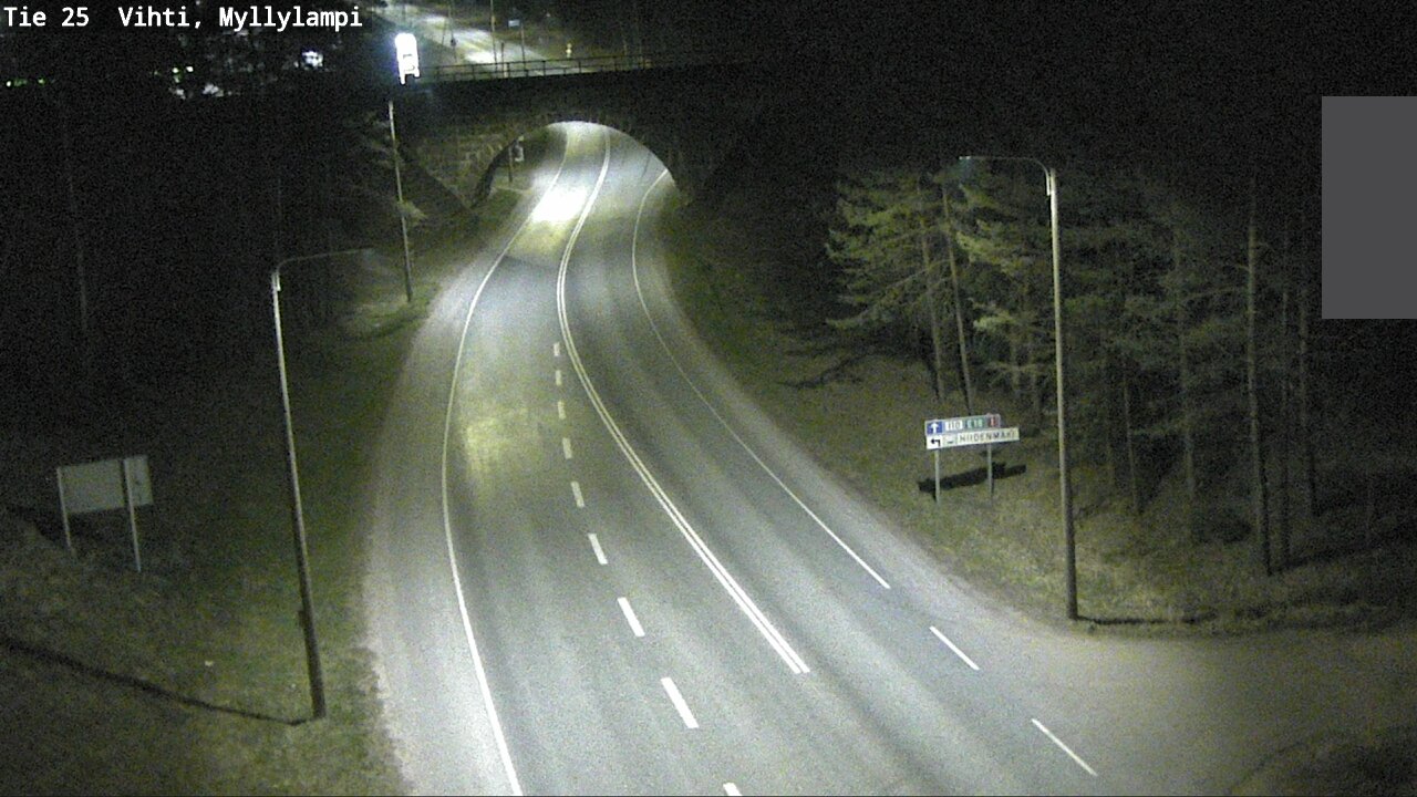 Weather Camera Image Road 25 Lohja Myllylampi, Lohja, Uusimaa