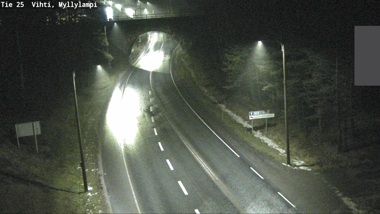 Weather Camera Image Väg 25 Lojo Myllylampi, Lohja, Uusimaa