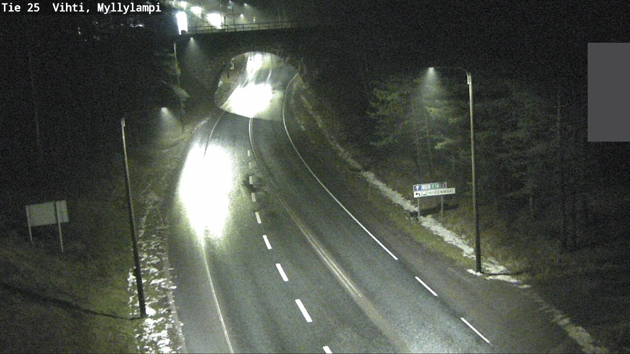 Weather Camera Image Väg 25 Lojo Myllylampi, Lohja, Uusimaa