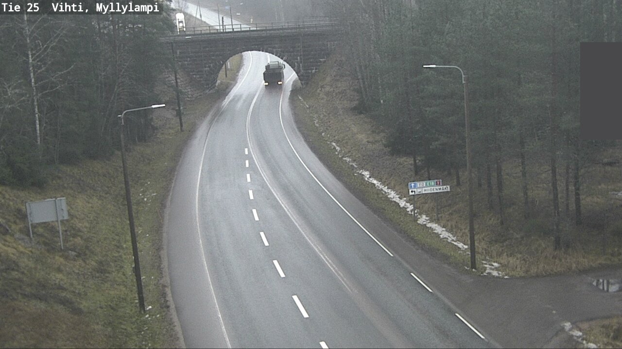 Weather Camera Image Road 25 Lohja Myllylampi, Lohja, Uusimaa