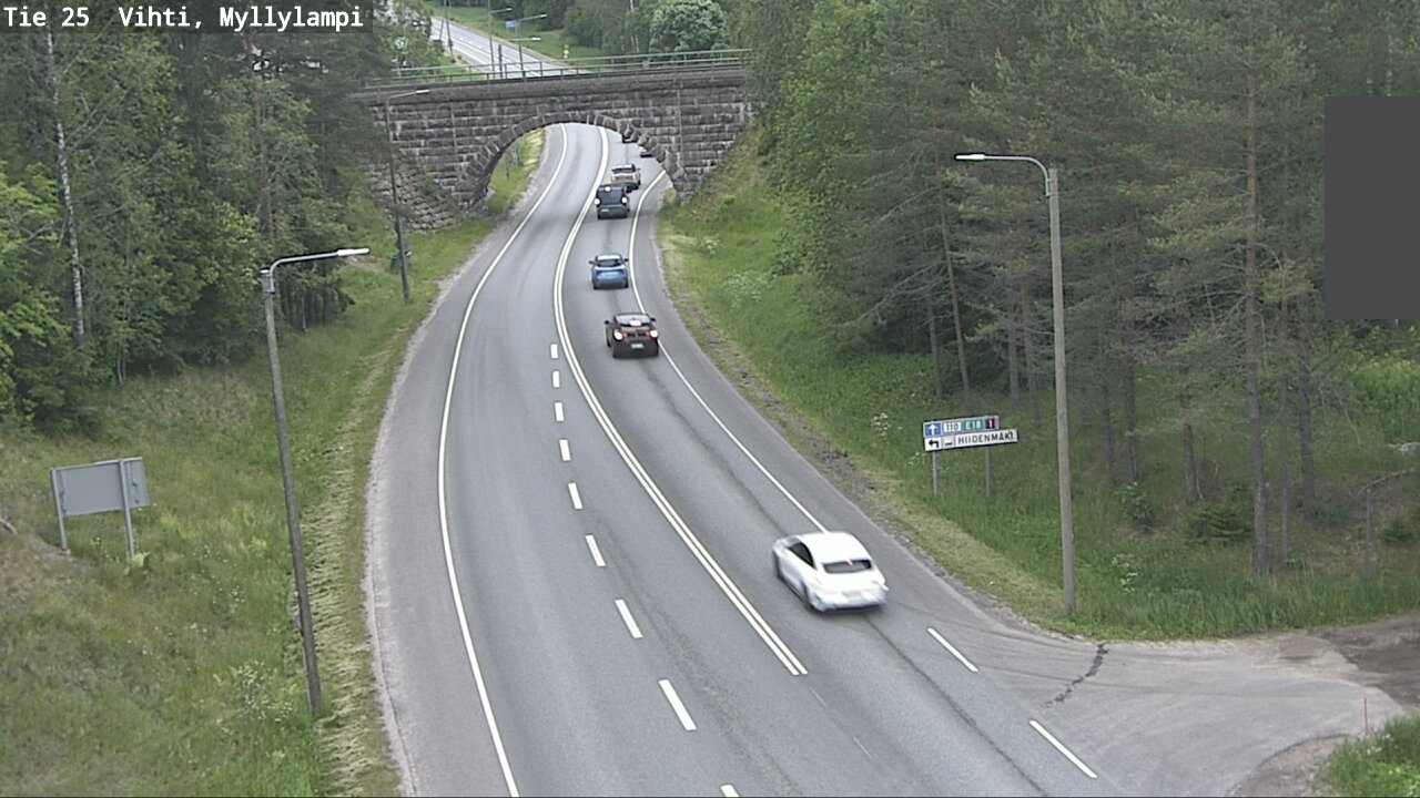 Weather Camera Image Väg 25 Lojo Myllylampi, Lohja, Uusimaa