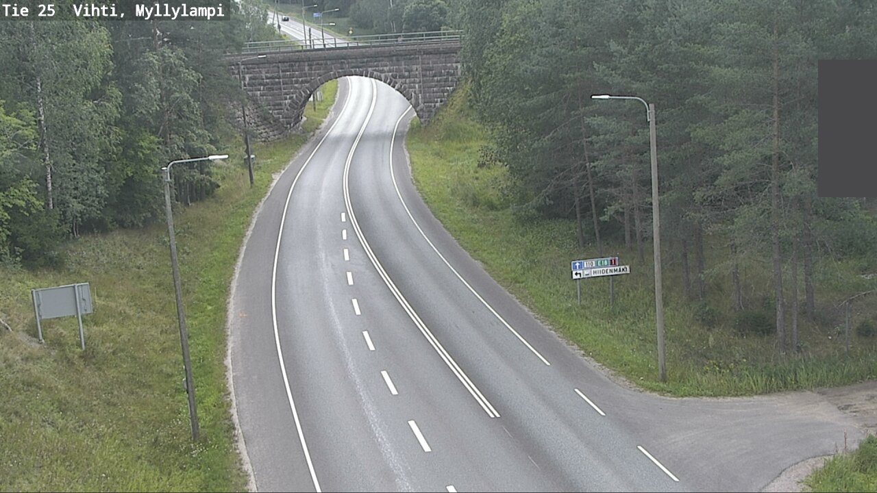 Weather Camera Image Road 25 Lohja Myllylampi, Lohja, Uusimaa
