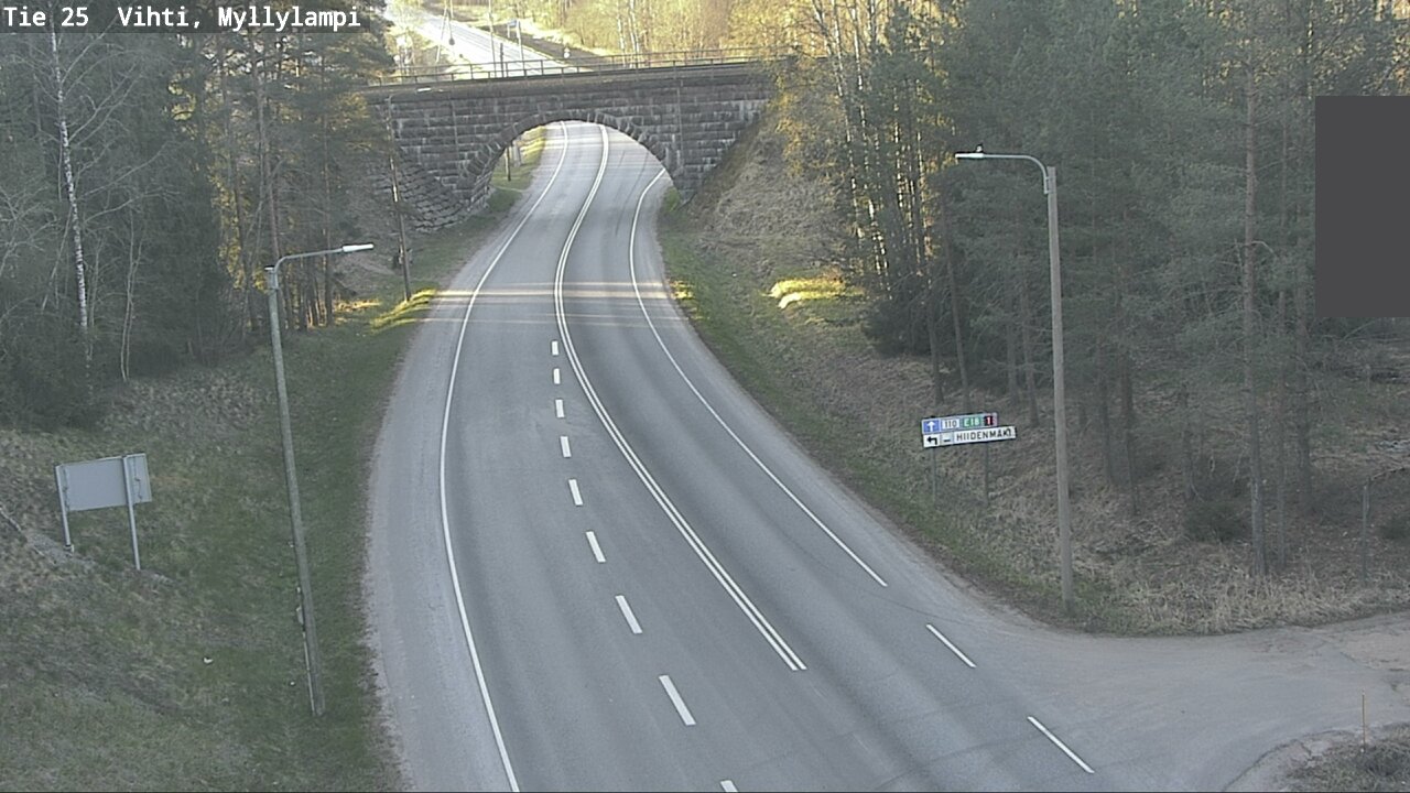 Weather Camera Image Road 25 Lohja Myllylampi, Lohja, Uusimaa