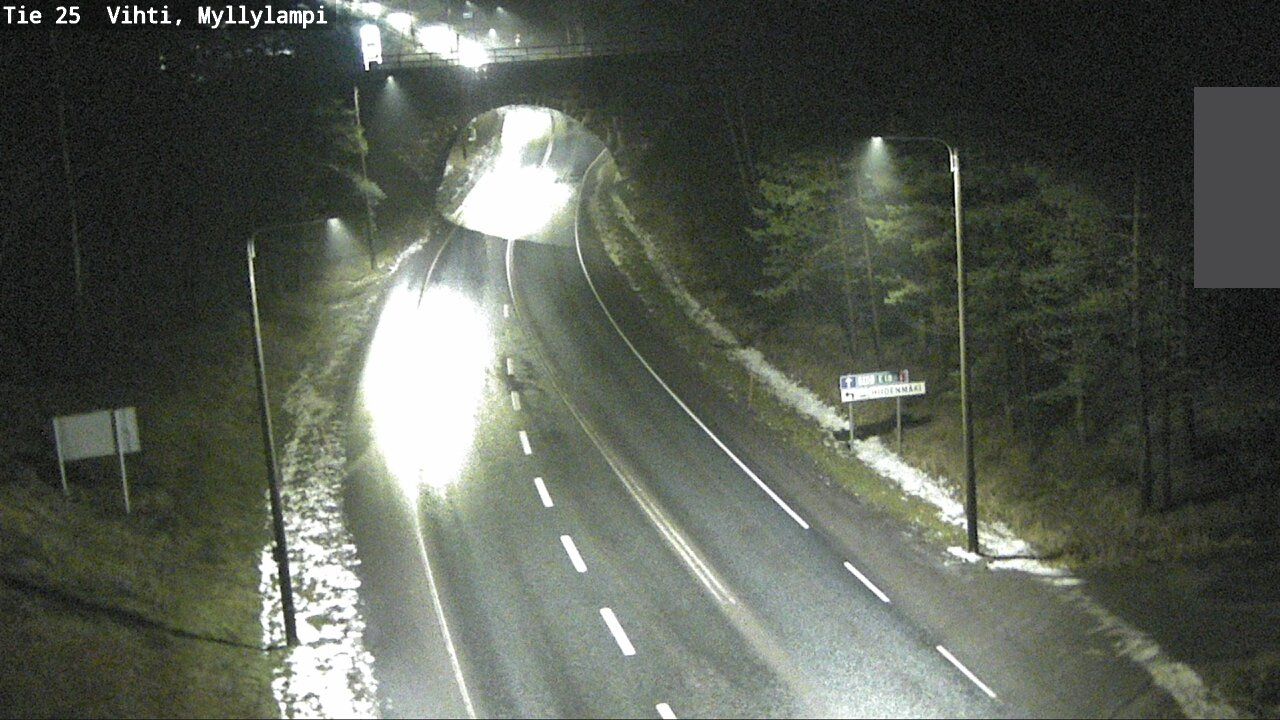 Weather Camera Image Väg 25 Lojo Myllylampi, Lohja, Uusimaa