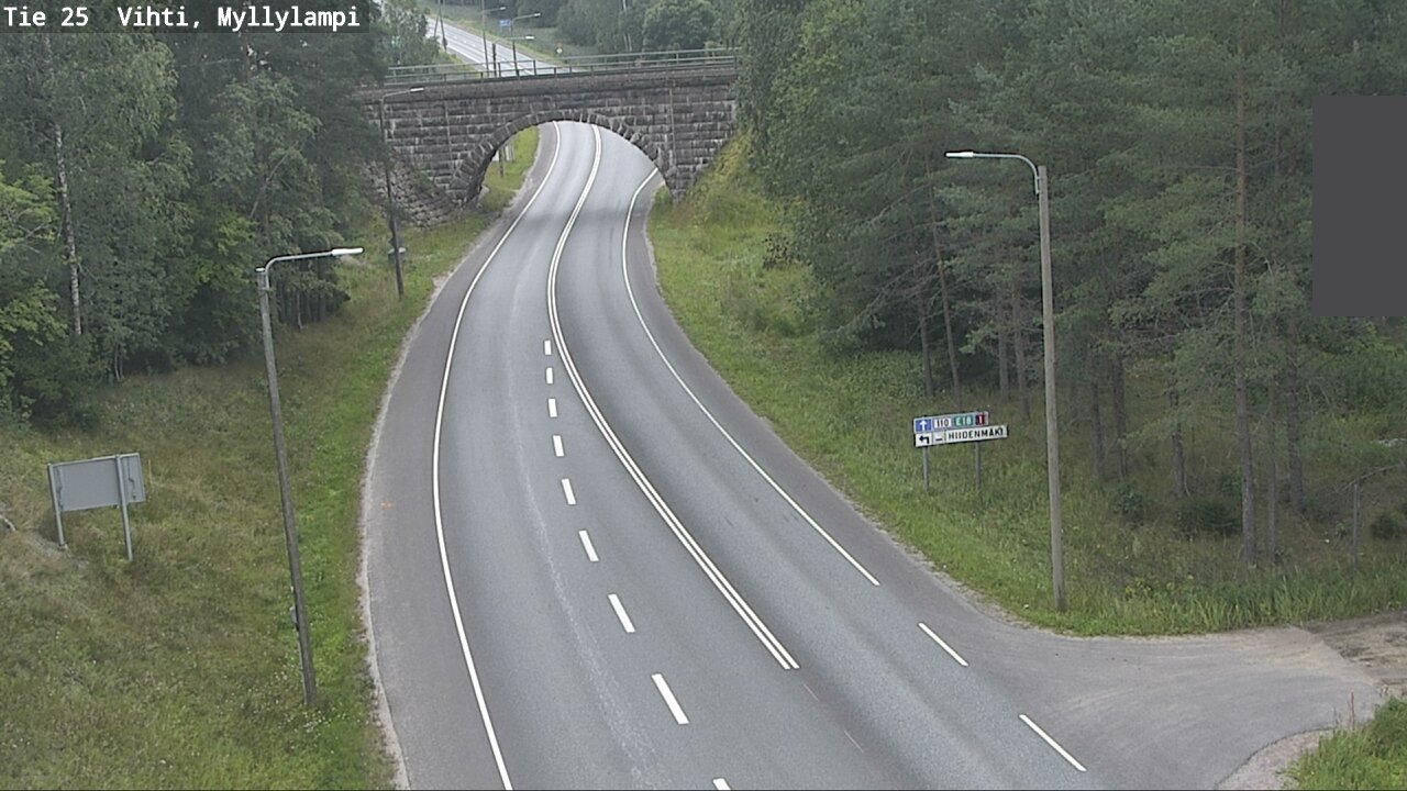 Weather Camera Image Väg 25 Lojo Myllylampi, Lohja, Uusimaa