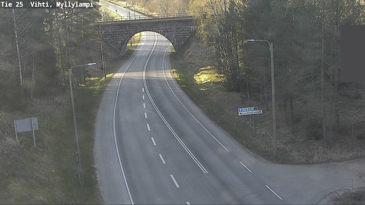 Weather Camera Image Road 25 Lohja Myllylampi, Lohja, Uusimaa