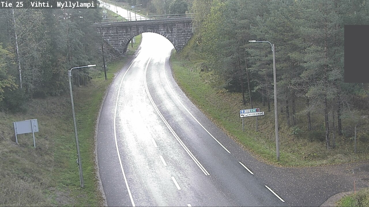 Weather Camera Image Väg 25 Lojo Myllylampi, Lohja, Uusimaa