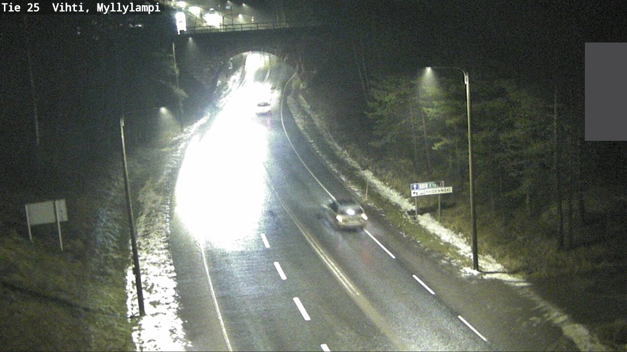 Weather Camera Image Väg 25 Lojo Myllylampi, Lohja, Uusimaa