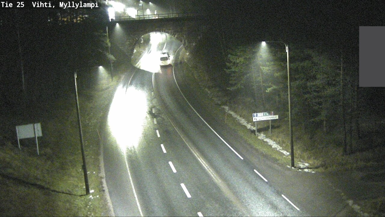 Weather Camera Image Road 25 Lohja Myllylampi, Lohja, Uusimaa