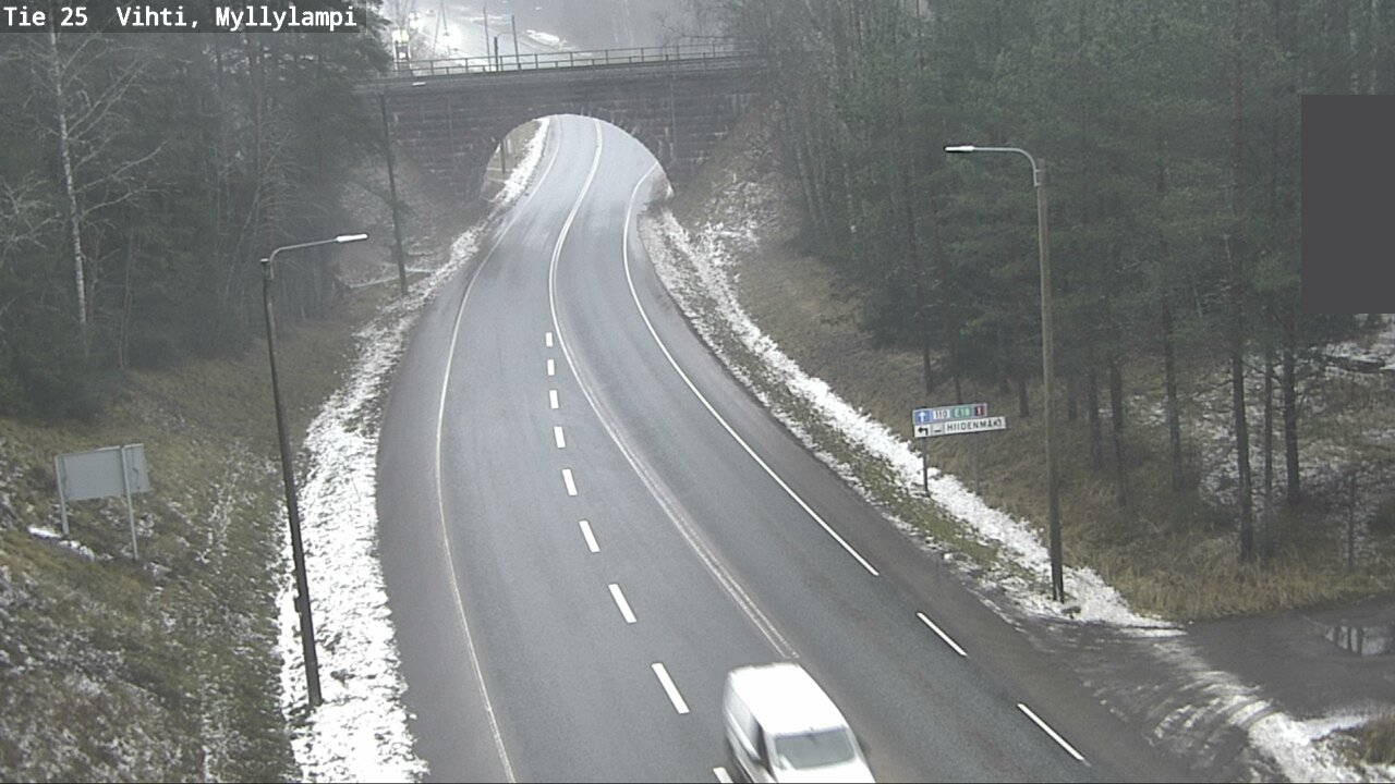 Weather Camera Image Väg 25 Lojo Myllylampi, Lohja, Uusimaa