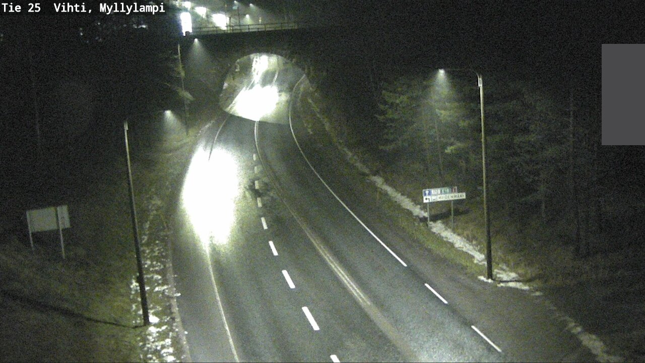 Weather Camera Image Väg 25 Lojo Myllylampi, Lohja, Uusimaa